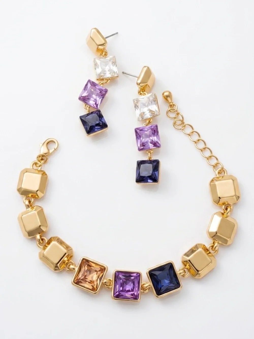EXCLUSIVE LIMITED EDITION: French Collection Austrian Crystal Bracelet 14K Gold